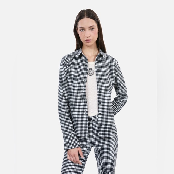The Kooples Jackets & Blazers - The Kooples Vicky Check Shirt. Size 0. NWT!